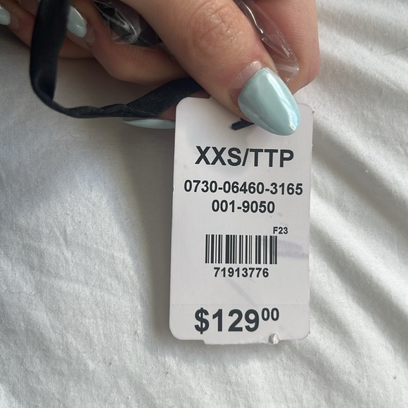 NWT - LE CHATEAU - Strapless/Comes with straps - Mini Black Bow Dress - XXS - Picture 6 of 6